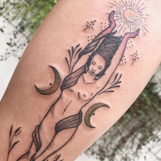 tattoo feminin de sorciere 48