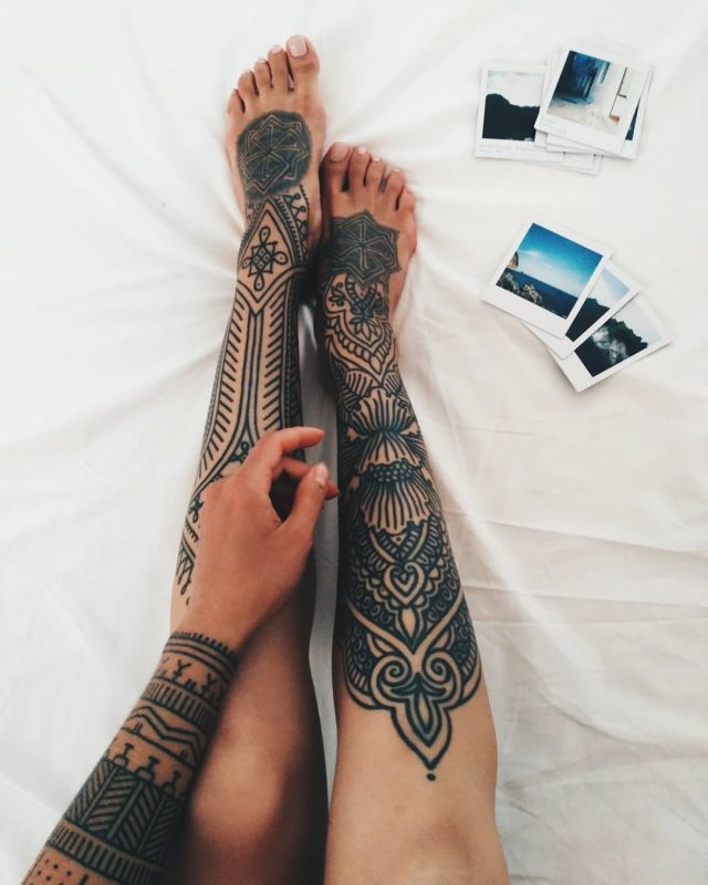 tattoo feminin de tribal 32