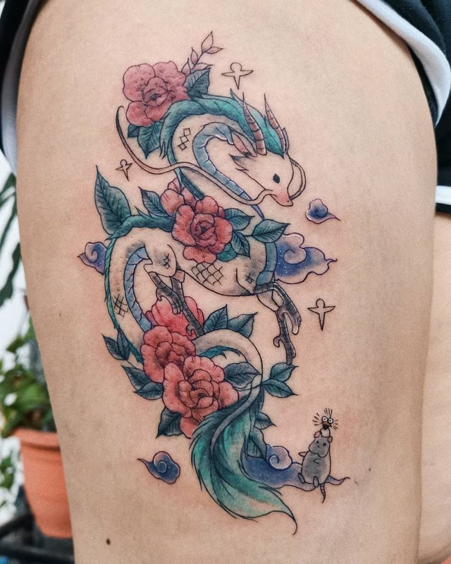 tattoo feminin dragon 03