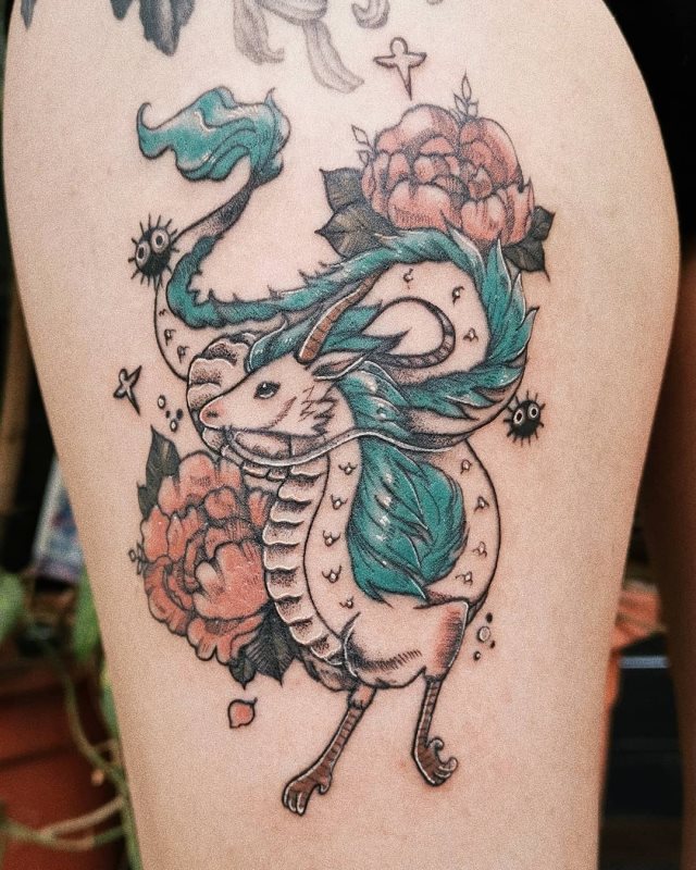 tattoo feminin dragon 05