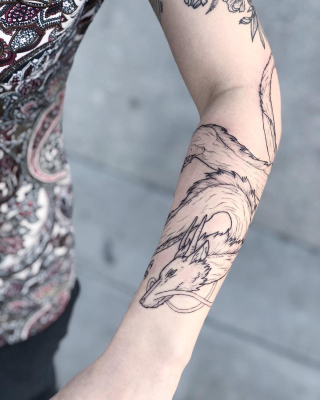 tattoo feminin dragon 07