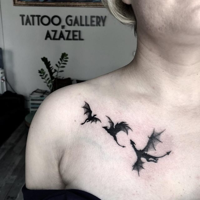 tattoo feminin dragon 79