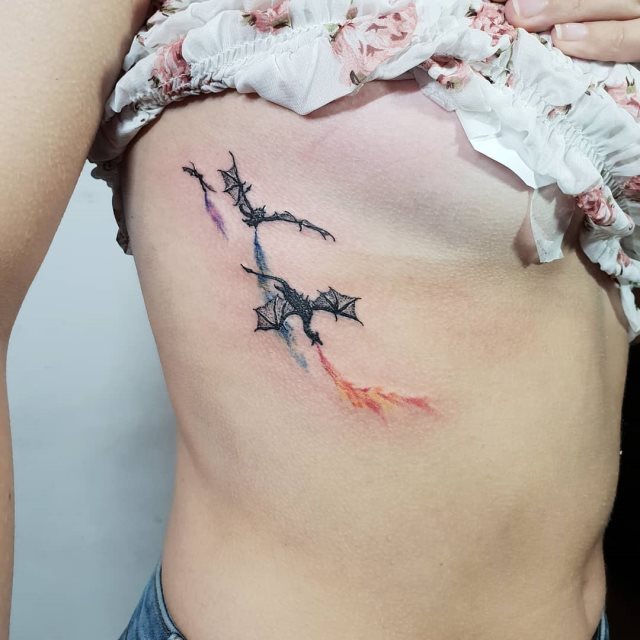 tattoo feminin dragon 86