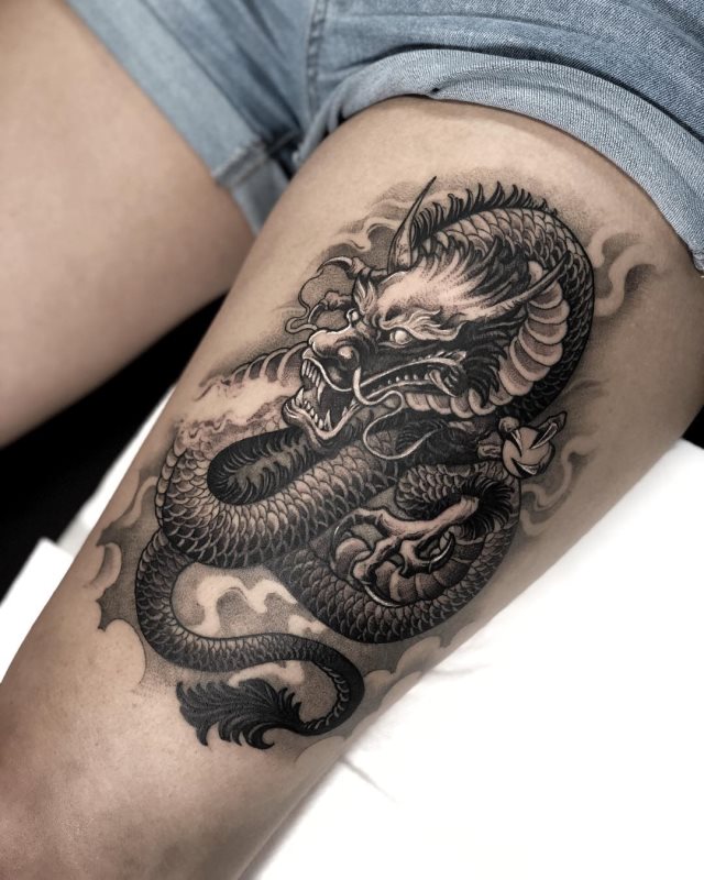 tattoo feminin dragon 87