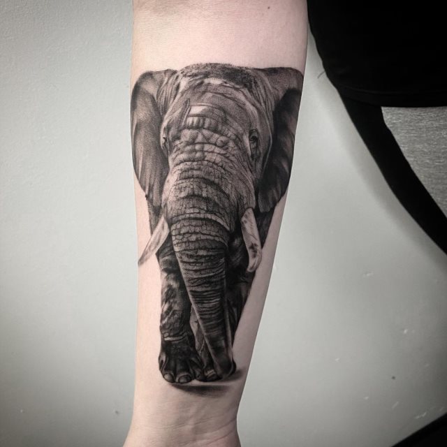 tattoo feminin elephant 13