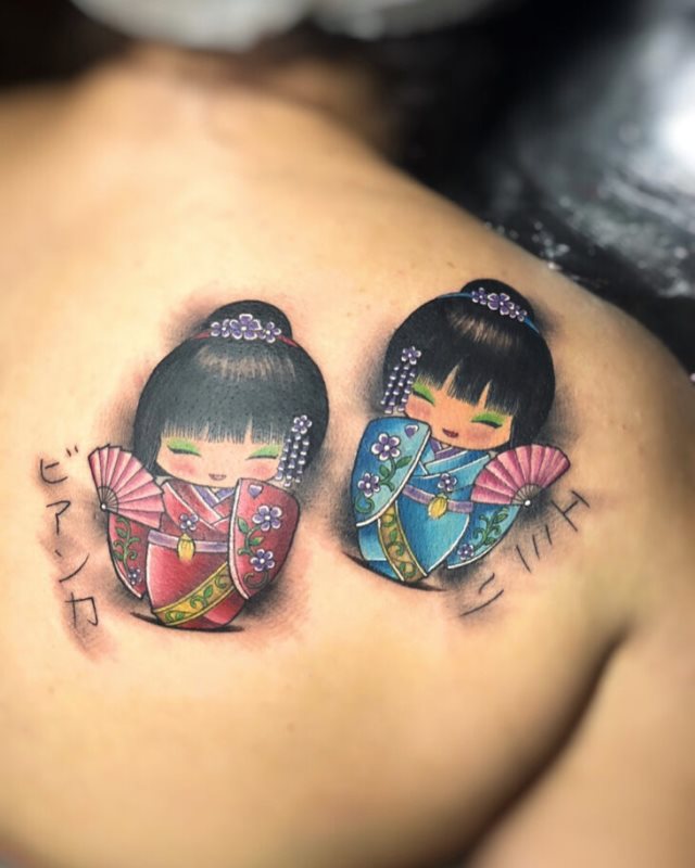 tattoo feminin geisha 36
