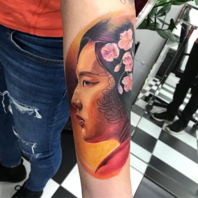 tattoo feminin geisha 47