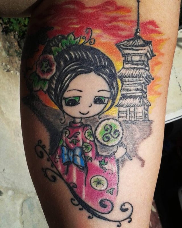 tattoo feminin geisha 55