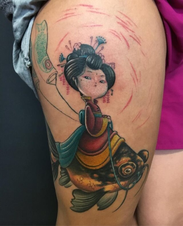 tattoo feminin geisha 62