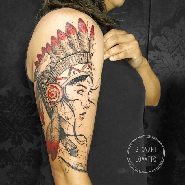 tattoo feminin indigenes 23
