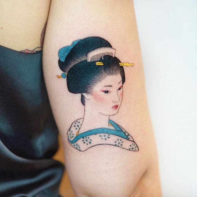 Tatouages liés à la culture japonaise (pour FEMMES) : 30 dessins HD