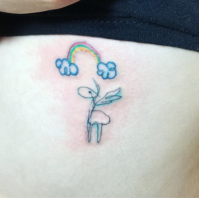 tattoo feminin licorne 35