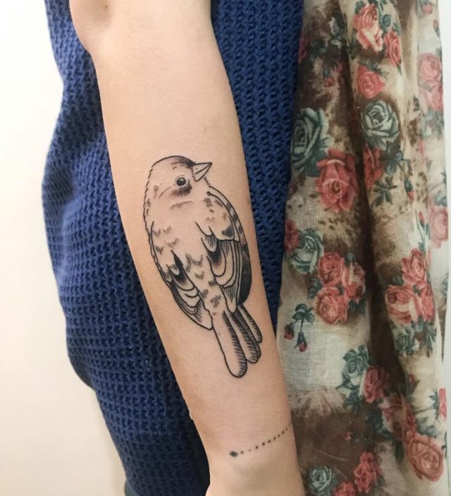 tattoo feminin oiseau 12