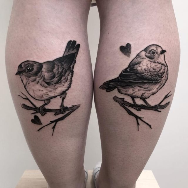tattoo feminin oiseau 14