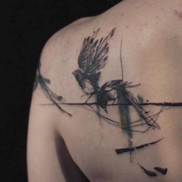 tattoo feminin oiseau 28