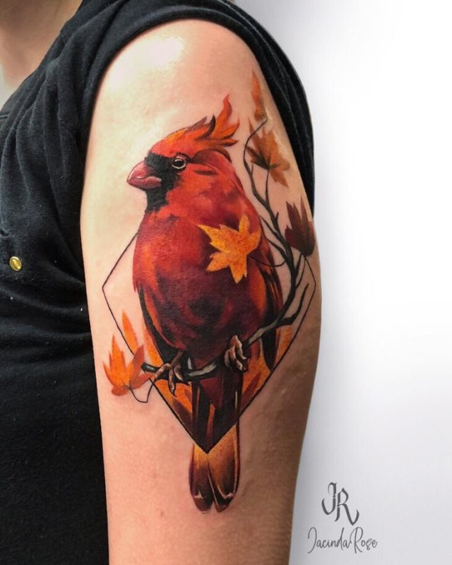 tattoo feminin oiseau 35