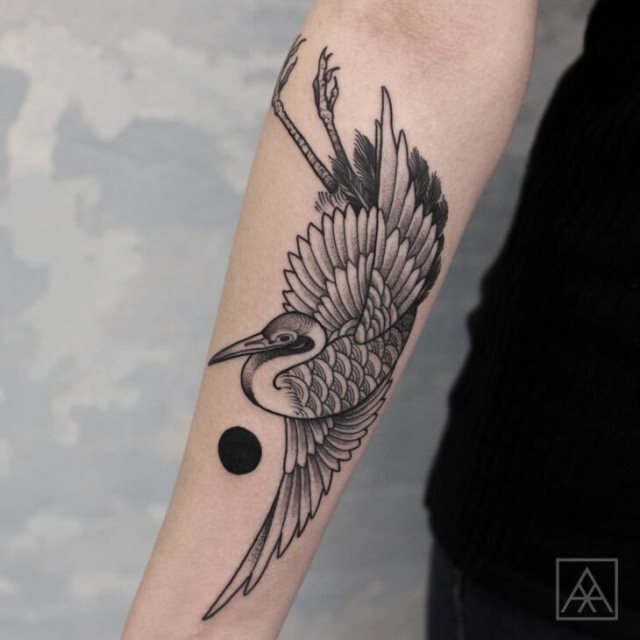 tattoo feminin oiseau 40