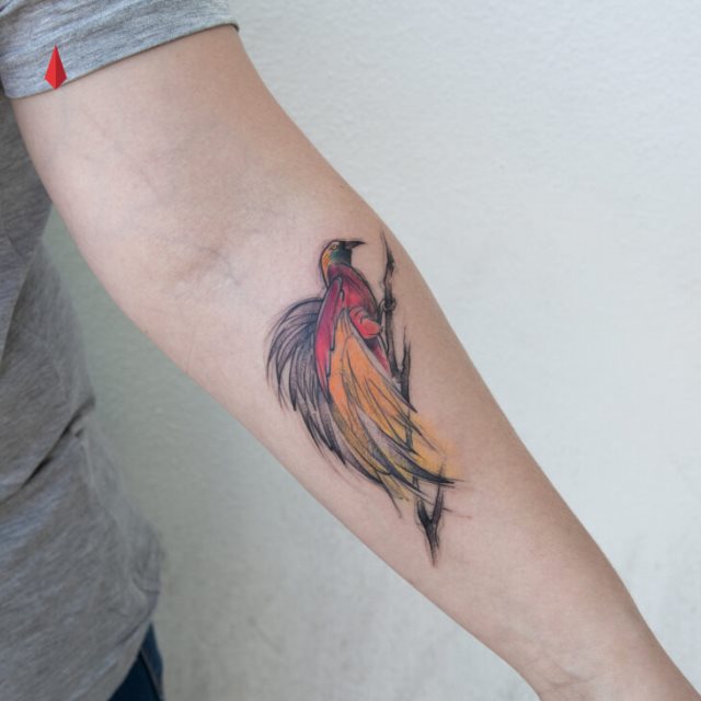 tattoo feminin oiseau 51