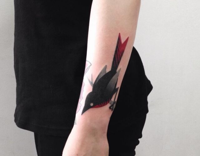 tattoo feminin oiseau 72