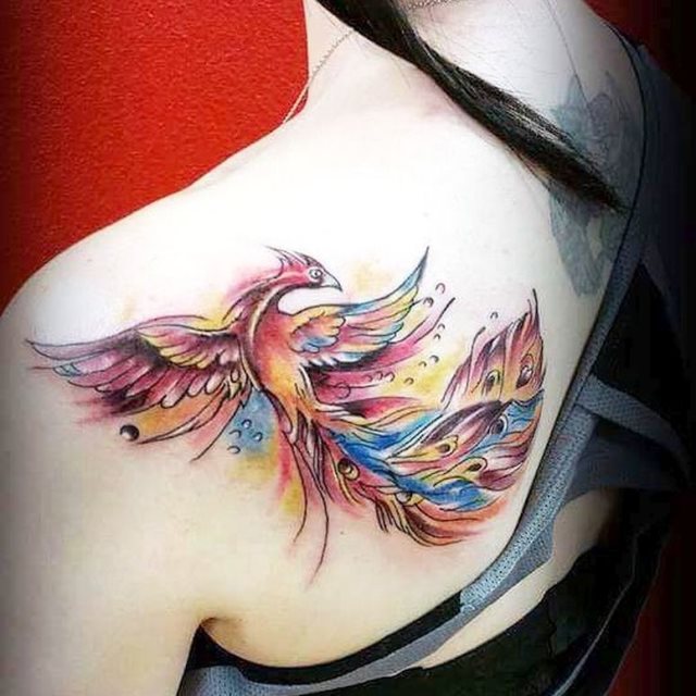 tattoo feminin phoenix 28