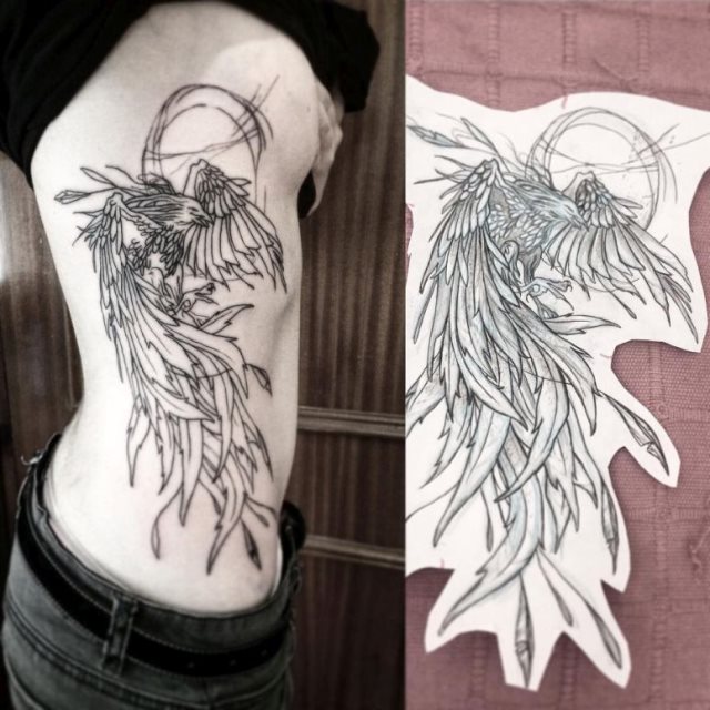 tattoo feminin phoenix 38