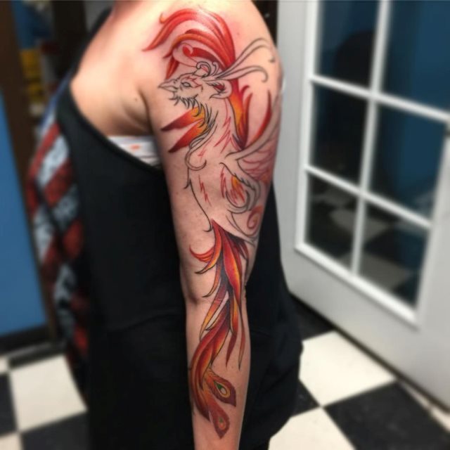 tattoo feminin phoenix 40