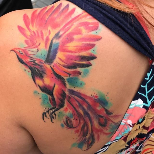 tattoo feminin phoenix 41