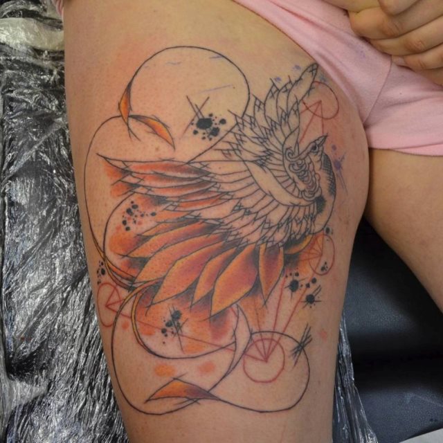 tattoo feminin phoenix 48