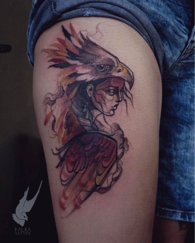 tattoo feminin phoenix 50