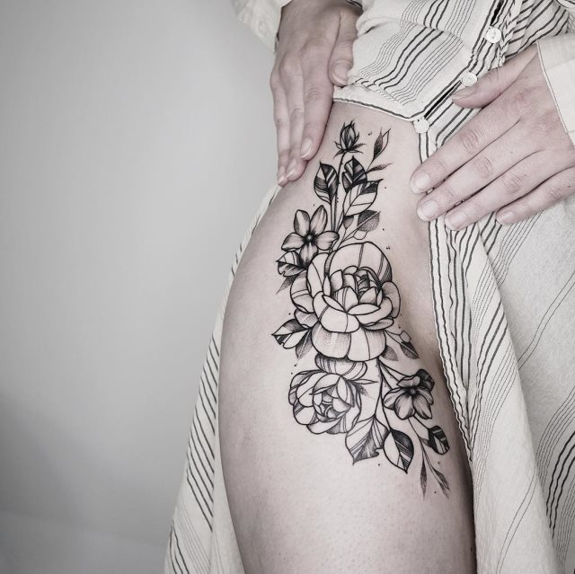 tattoo feminin pour aine 46