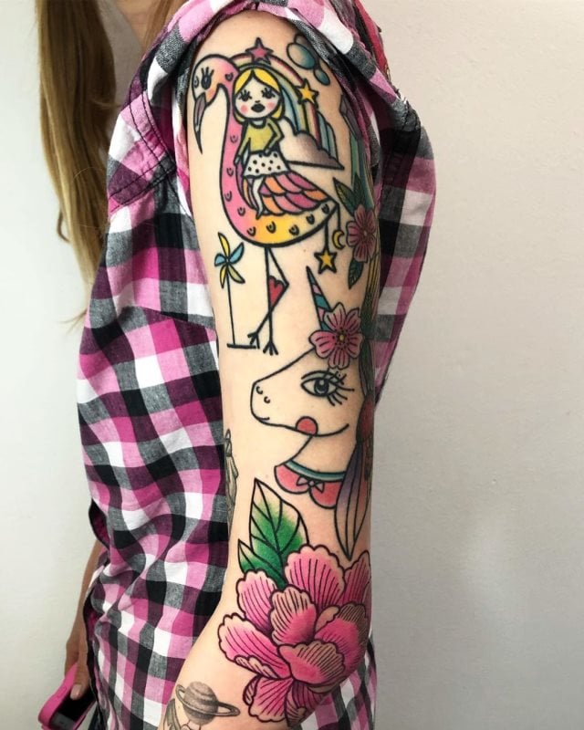tattoo feminin pour bras 67