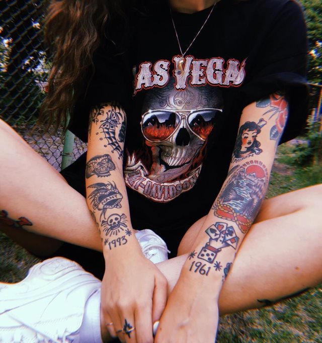 tattoo feminin pour bras 96