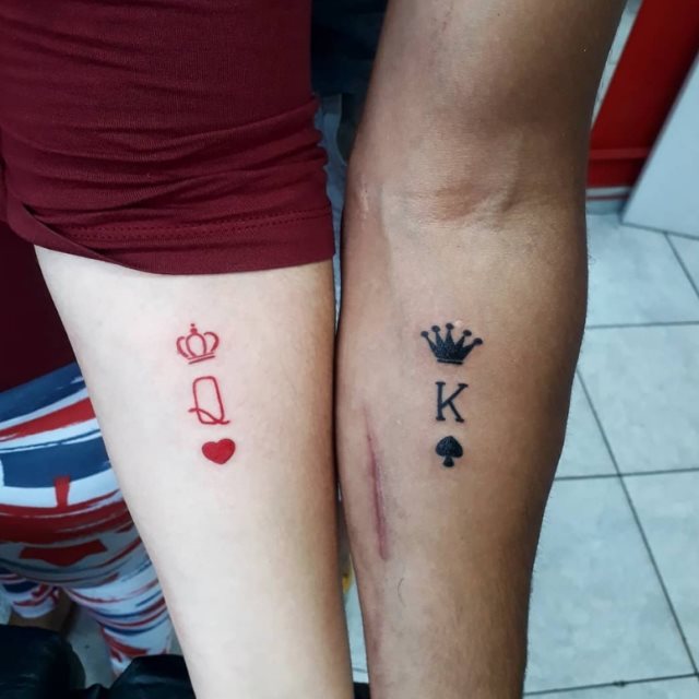 Tatouages de couple (pour les FEMMES) : 125 dessins HD