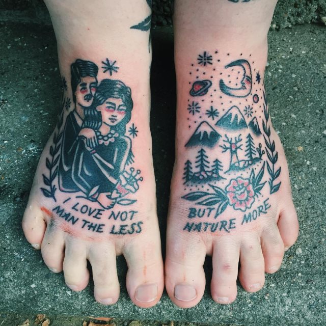 tattoo feminin pour pied 05