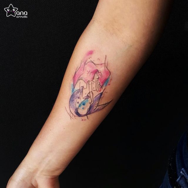 tattoo feminin sirene 01