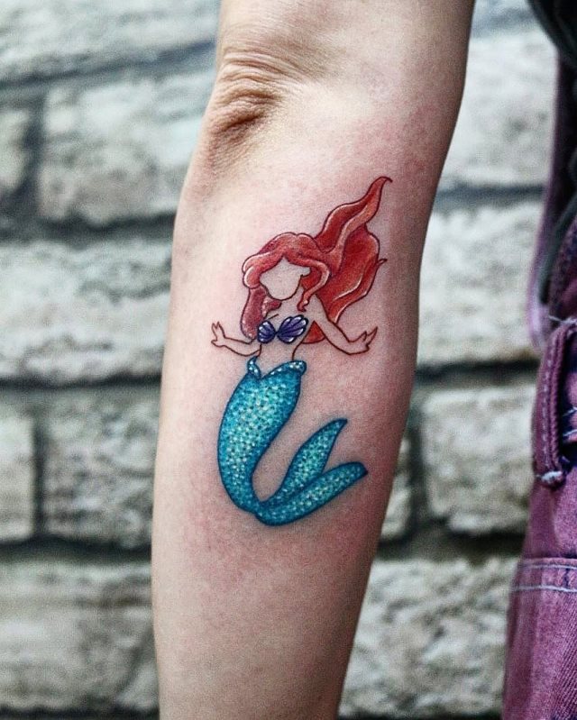 tattoo feminin sirene 10