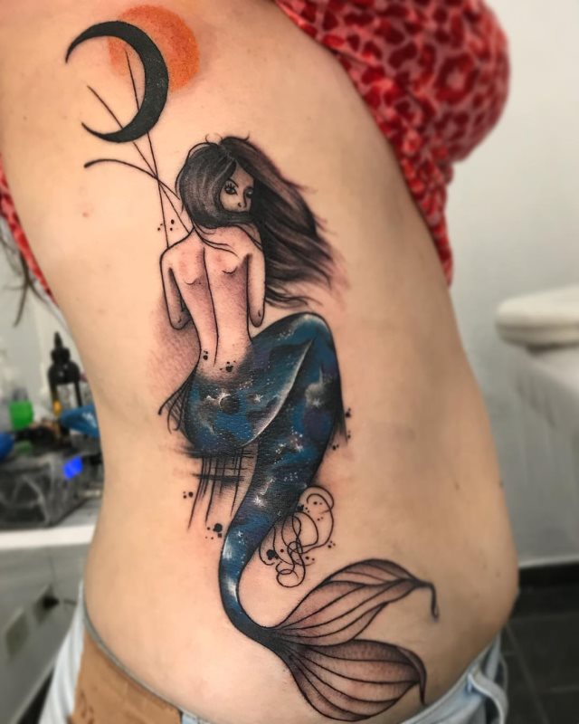 tattoo feminin sirene 14