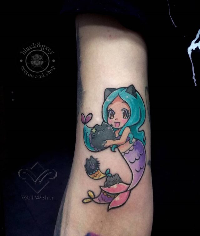 tattoo feminin sirene 19