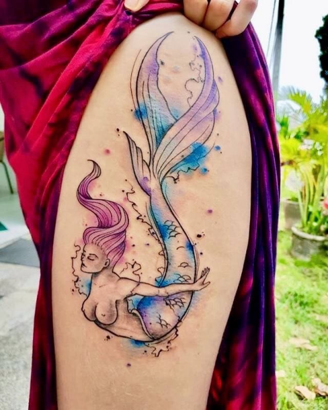 tattoo feminin sirene 25