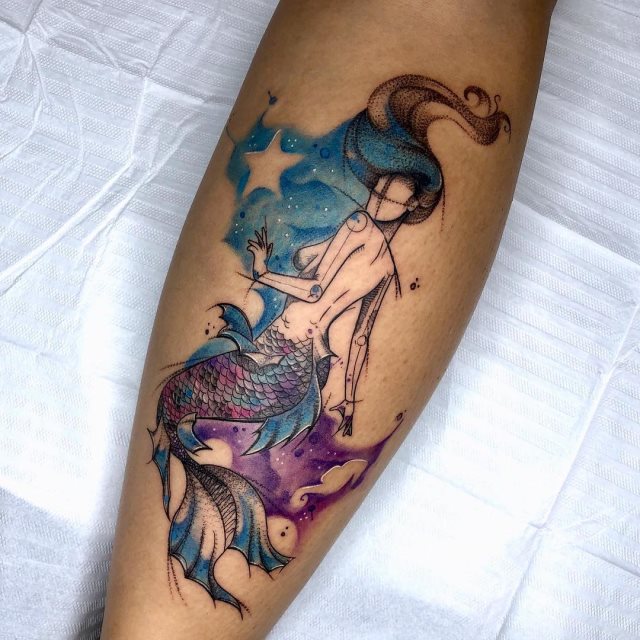 tattoo feminin sirene 37