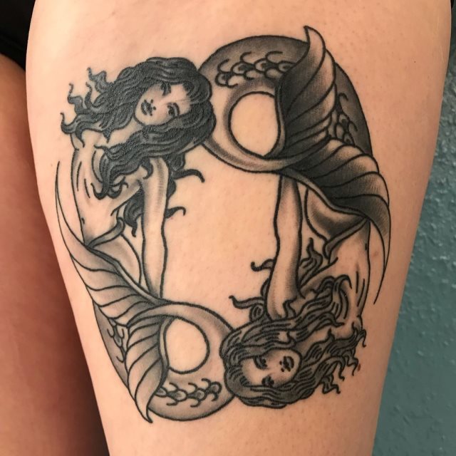 tattoo feminin sirene 38
