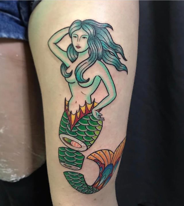 tattoo feminin sirene 40