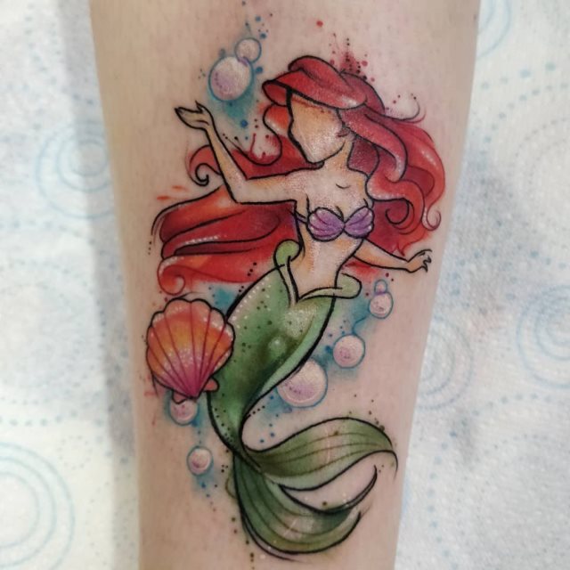 tattoo feminin sirene 44