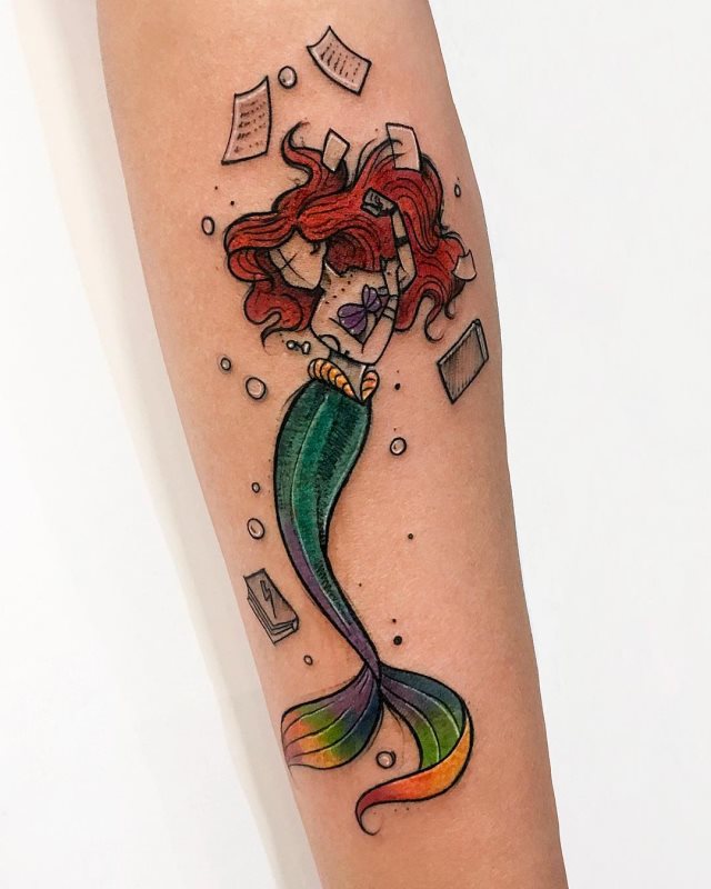 tattoo feminin sirene 48