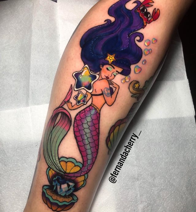 tattoo feminin sirene 59