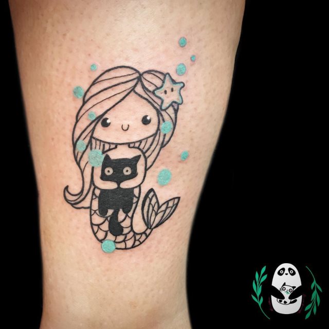 tattoo feminin sirene 60