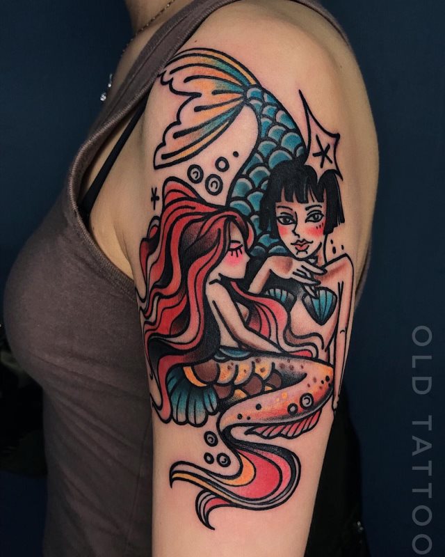 tattoo feminin sirene 62
