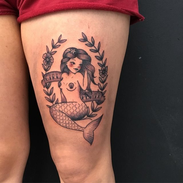 tattoo feminin sirene 67