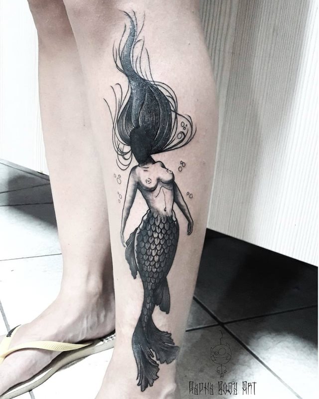 tattoo feminin sirene 71