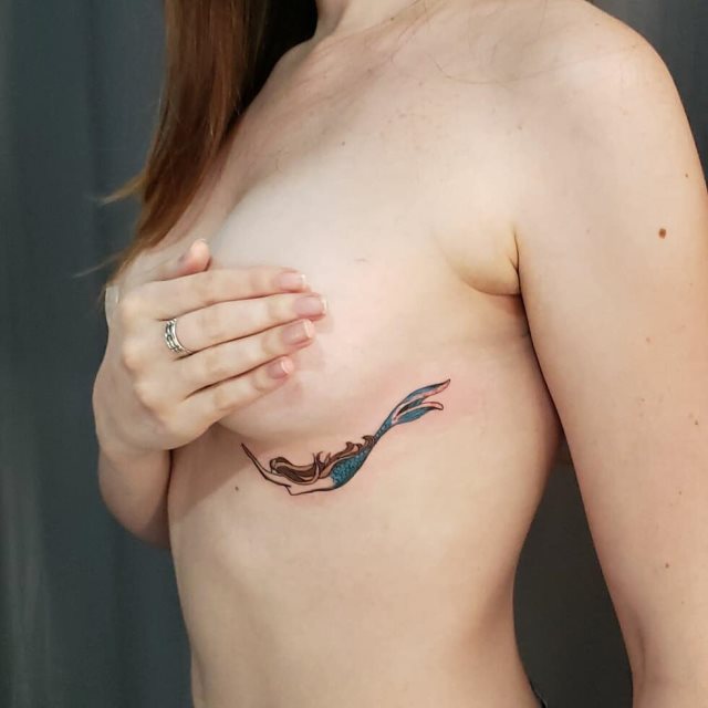 tattoo feminin sirene 78